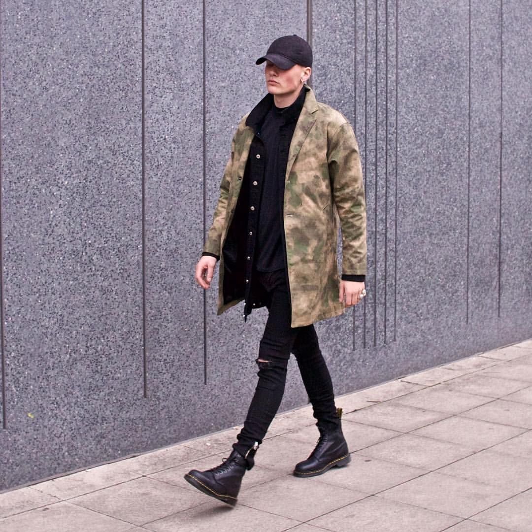 Доктор Мартинс 1460 мужские с джинсами