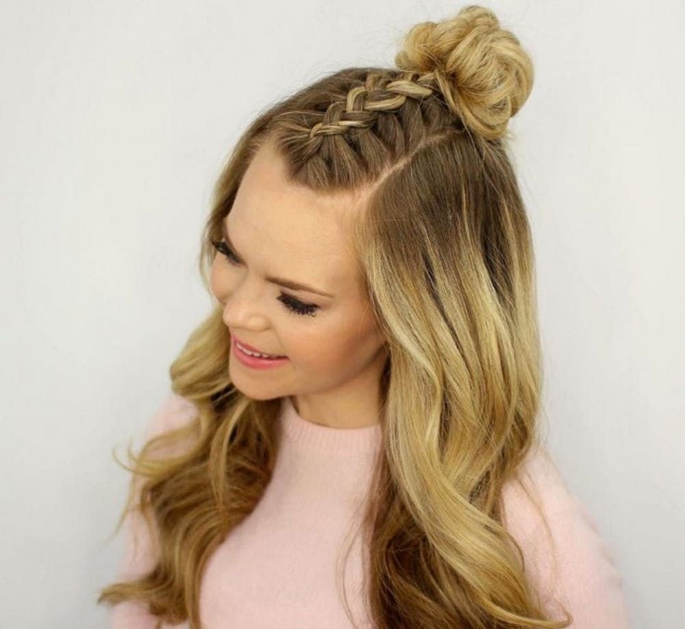Прическа для девочки хвост с локонами