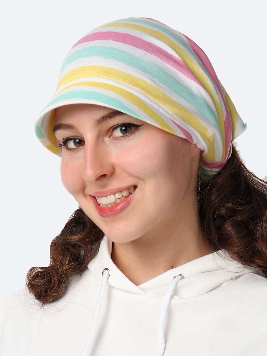 Бандана с козырьком женская