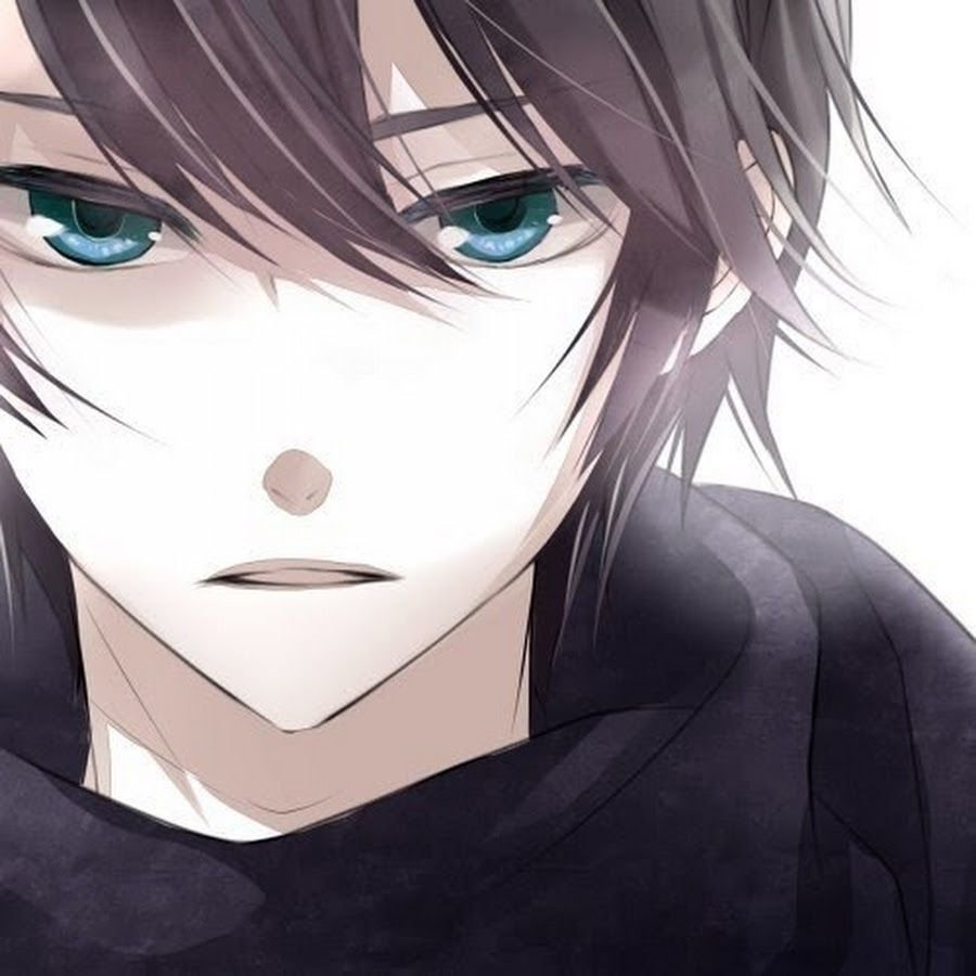 Аниме парень с голубыми глазами