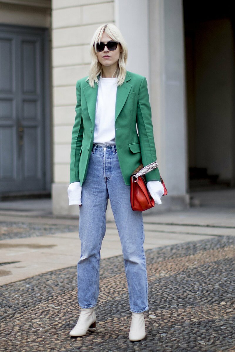 Образы с зеленым пиджаком