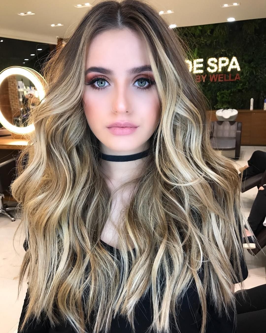 Контуринг балаяж блонд