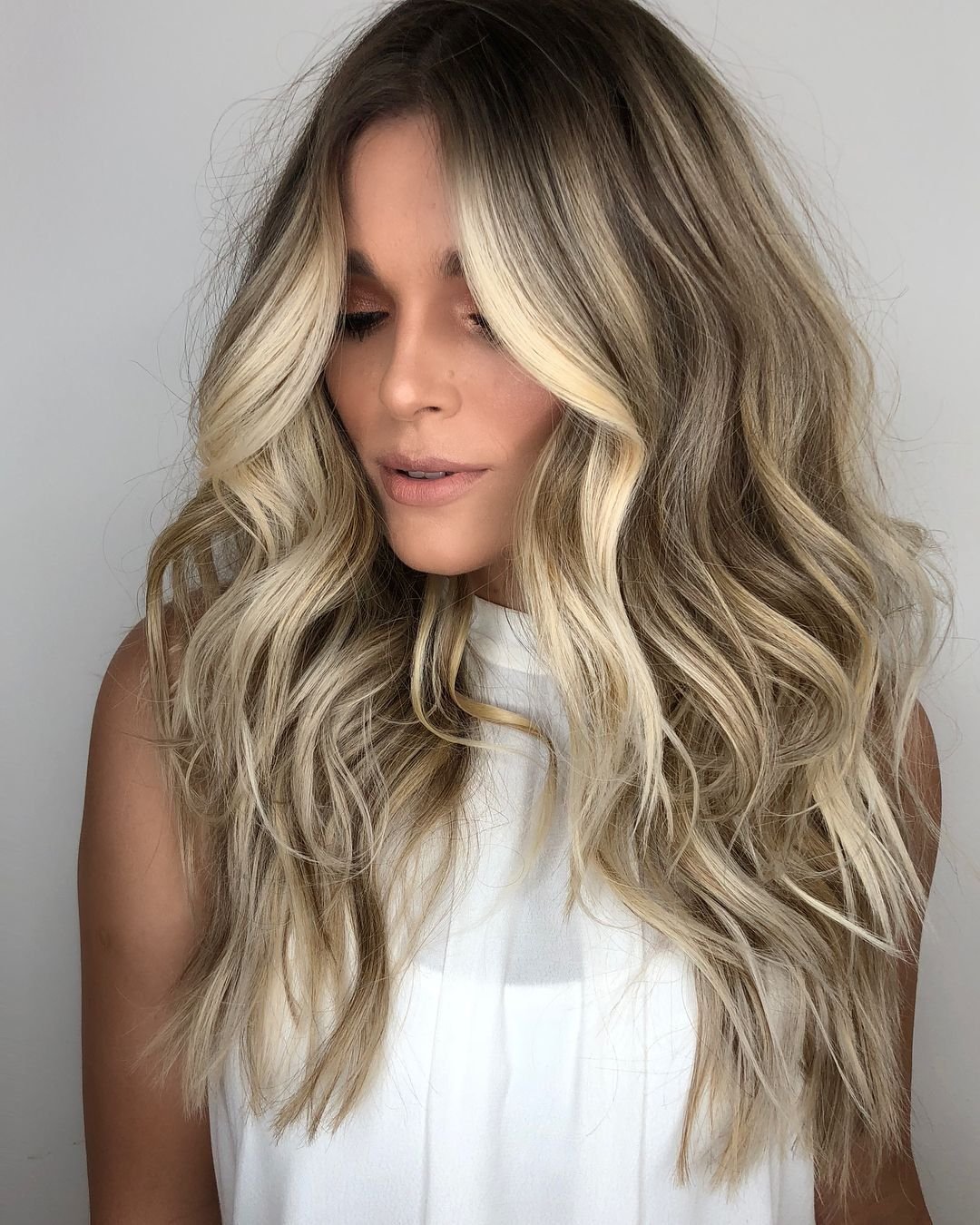 Контуринг в мелирование блонд