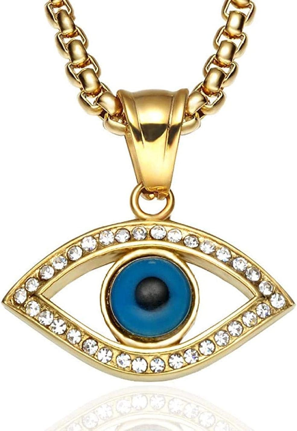 Глаз Фатимы золотой кулон