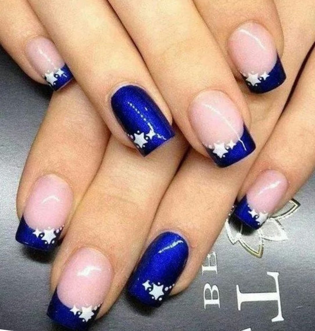 Синий френч