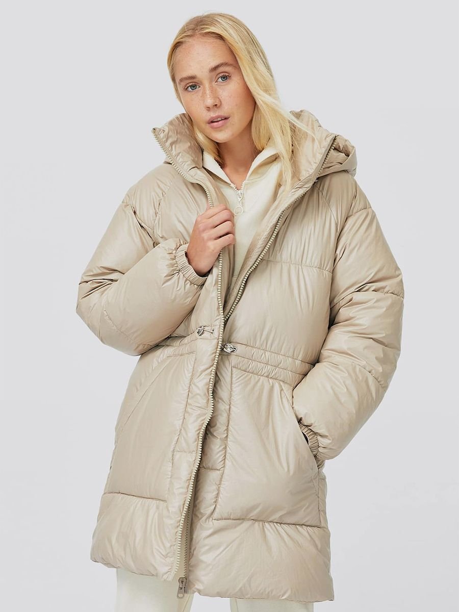 Stradivarius женская куртка утепленная бежевая
