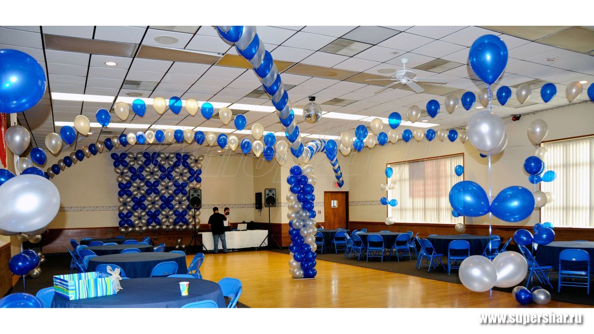 Украшение зала на юбилей фирмы