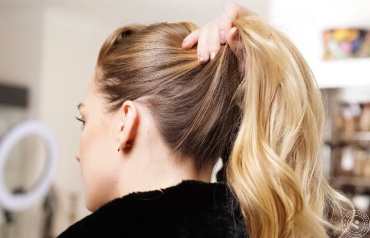 Мелирование в хвосте