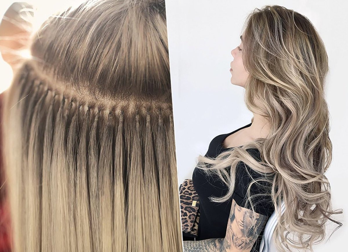 Наращивание волос мелирование