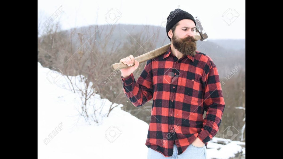 Красная клетчатая рубашка канадского дровосека