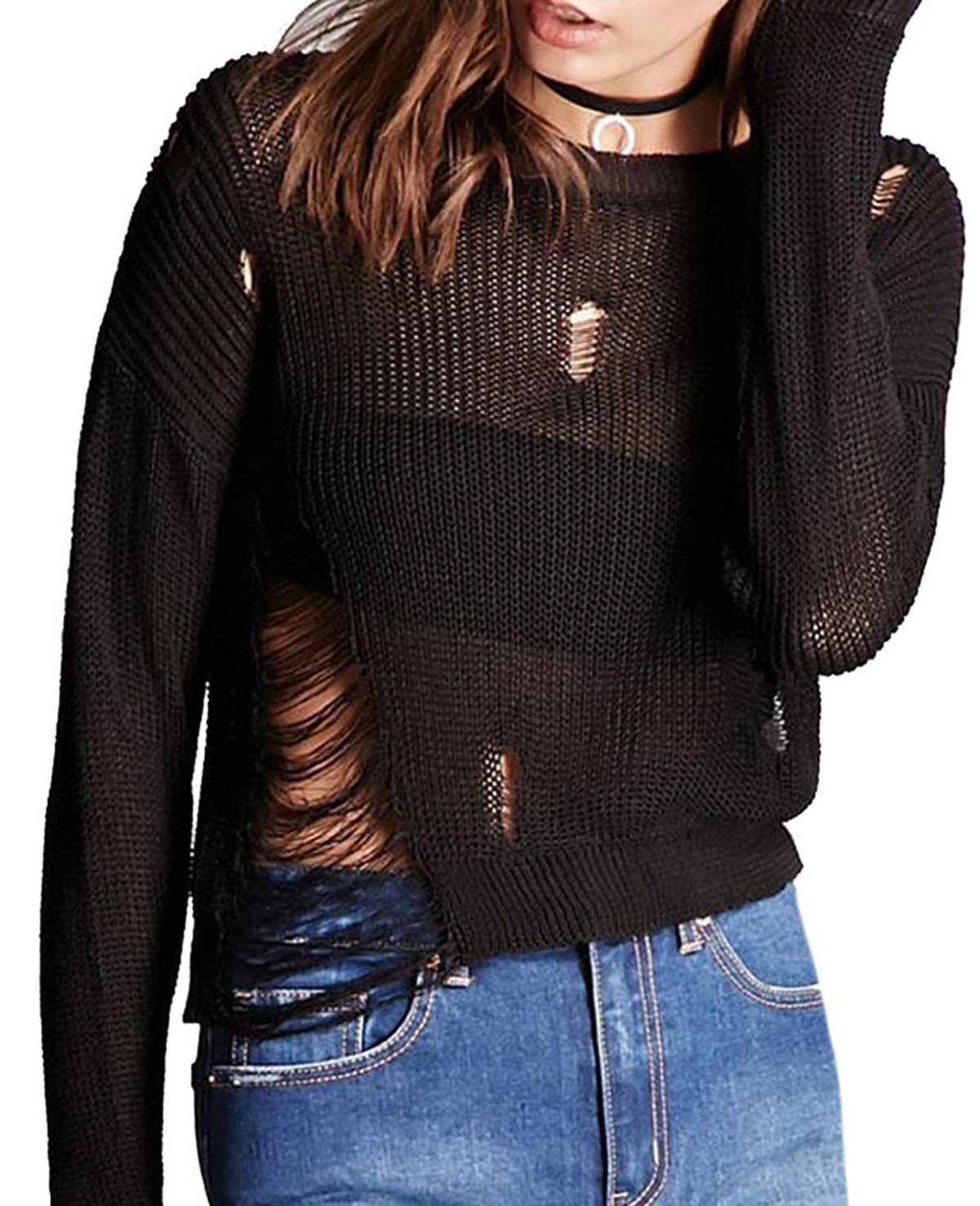 Рваный свитер