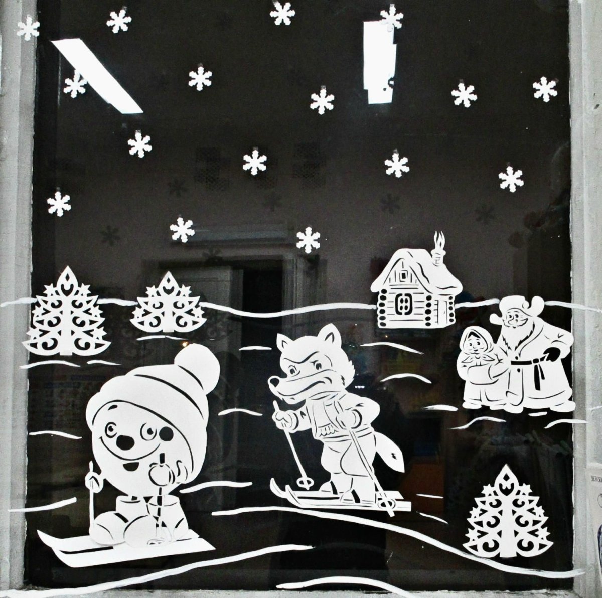 Новогодняя сказка на окне