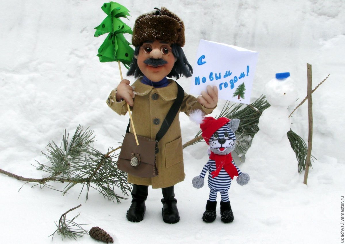 Почтальон Печкин ватная игрушка