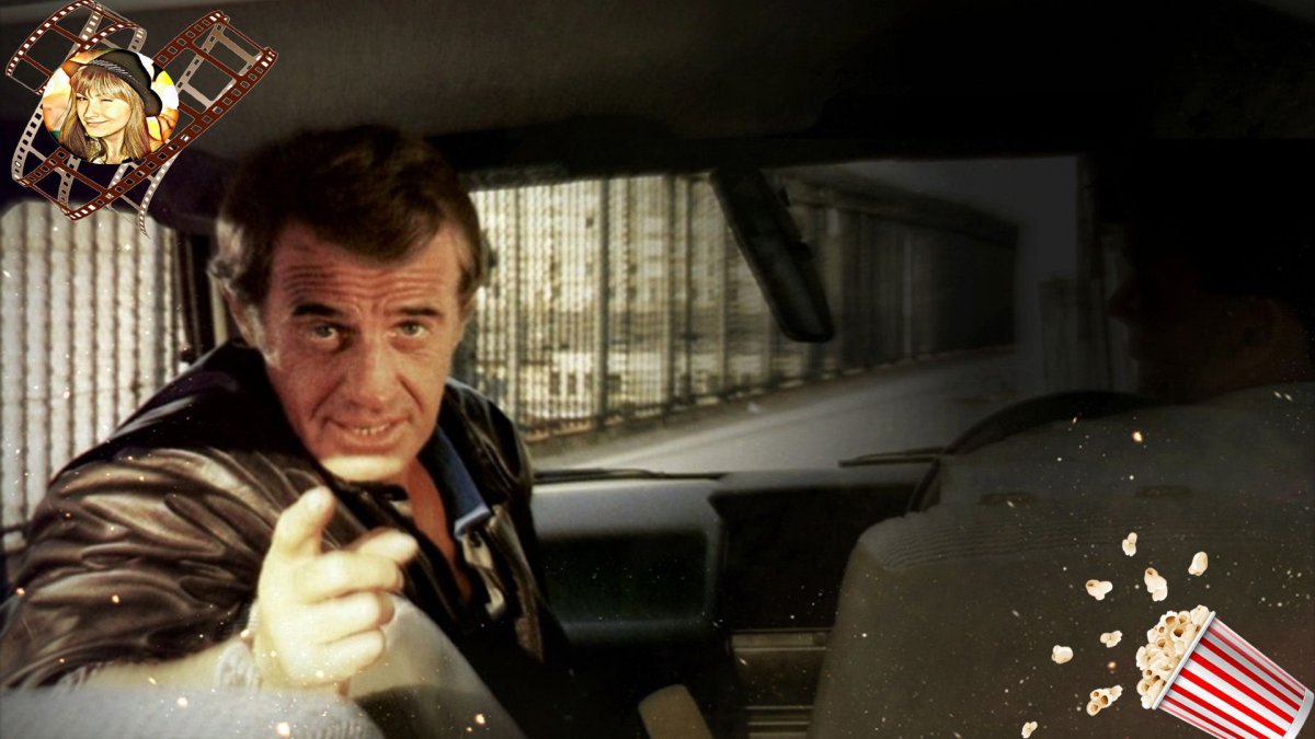 Жан Поль Бельмондо в кожаной куртке