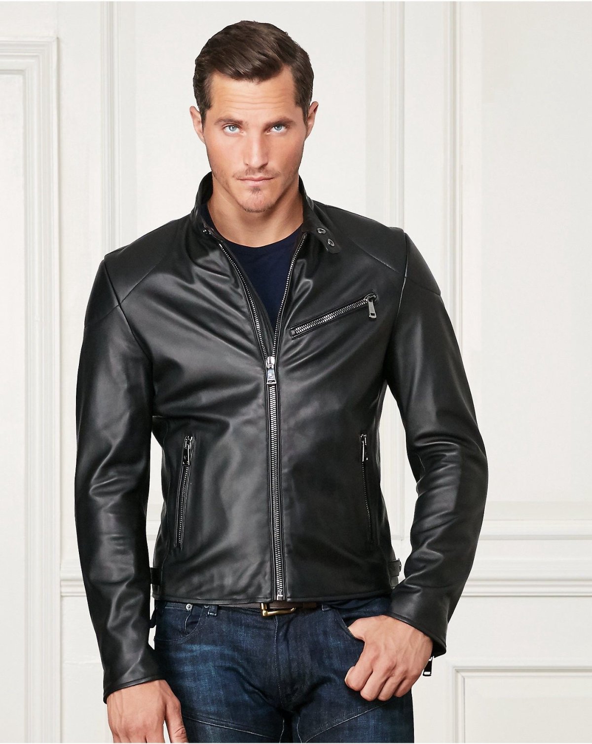 Polo Ralph Lauren Lambskin Leather Jacket