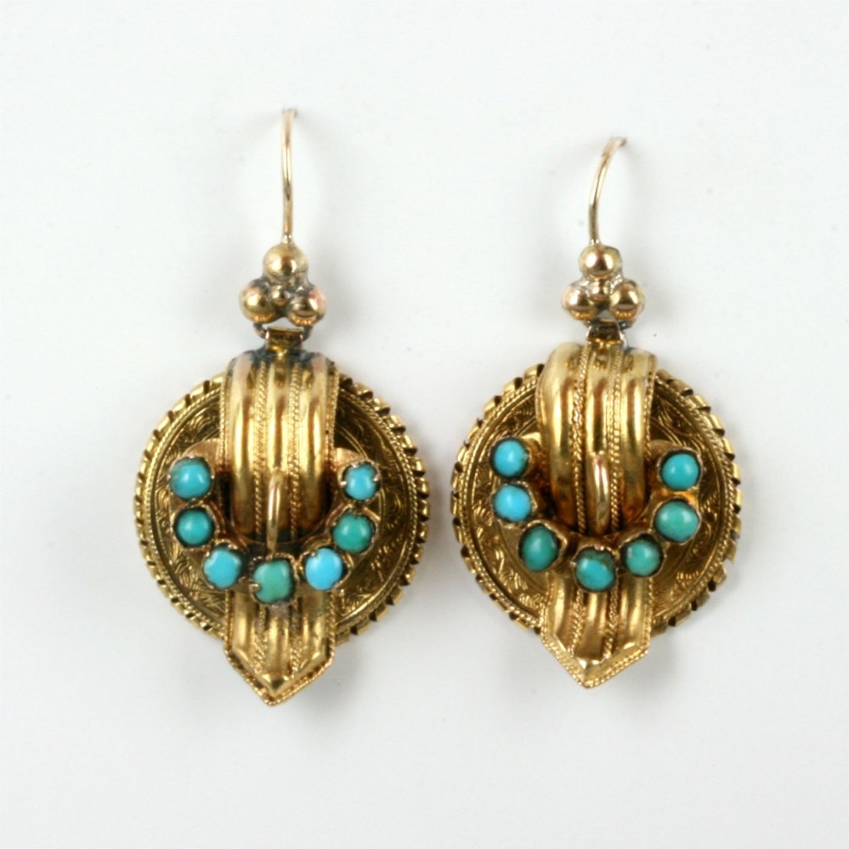 Бирюза Анттк серьги антик