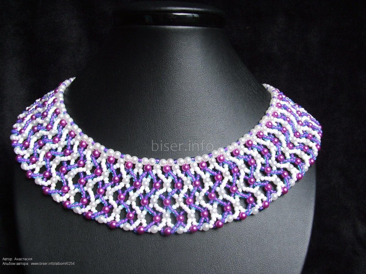 Колье из бисера сложные