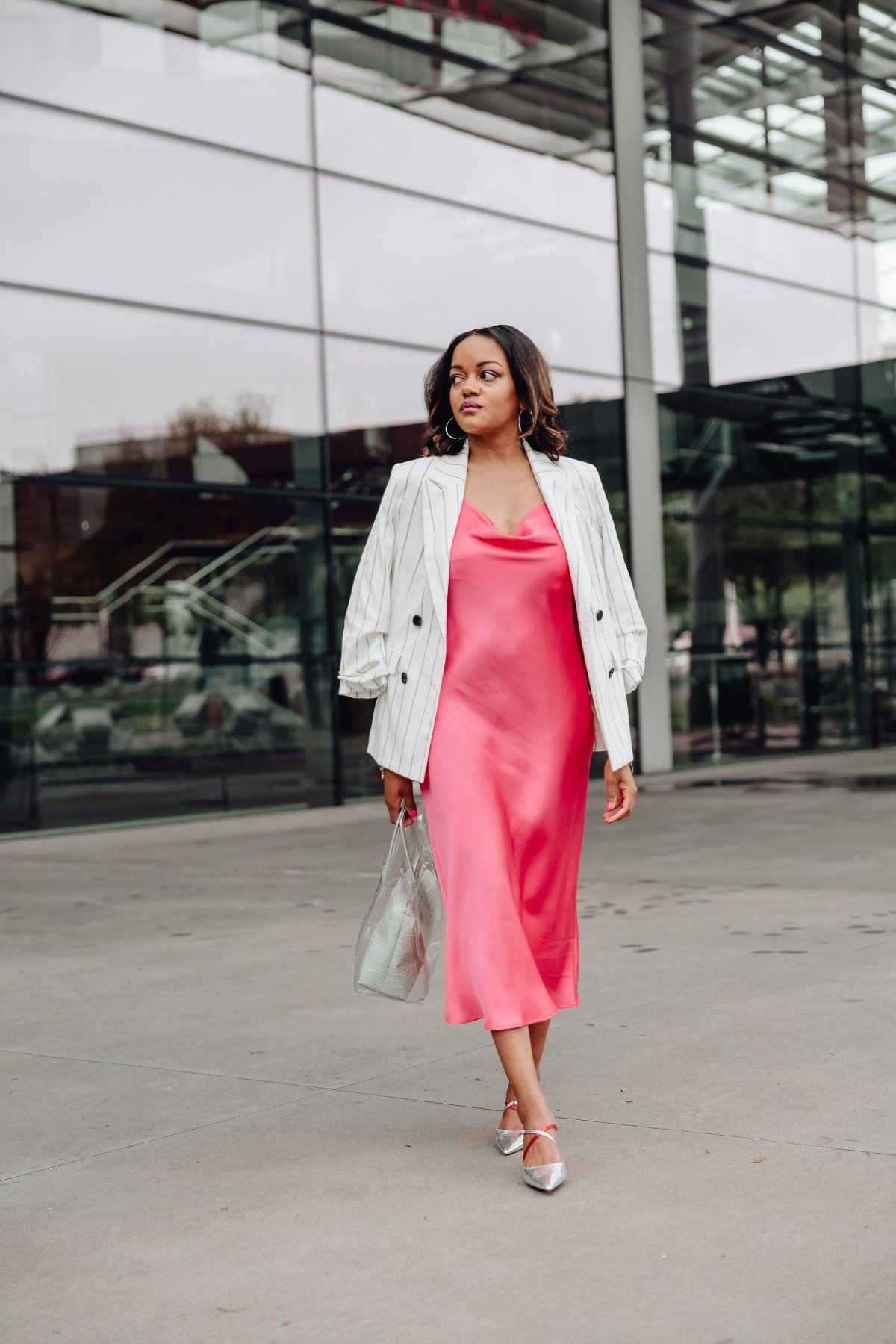 Платье блейзер Зара цвет фуксия