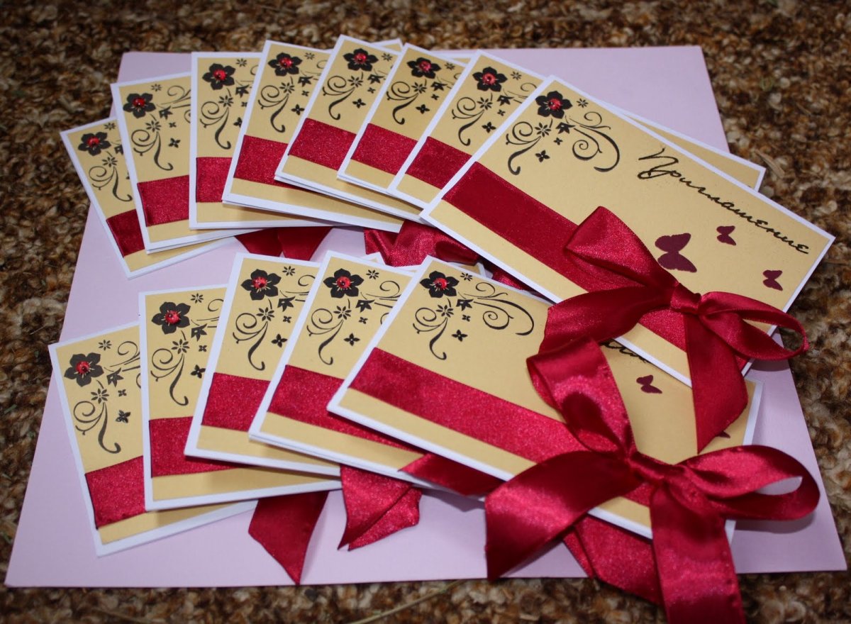 Оригинальные пригласительные на юбилей