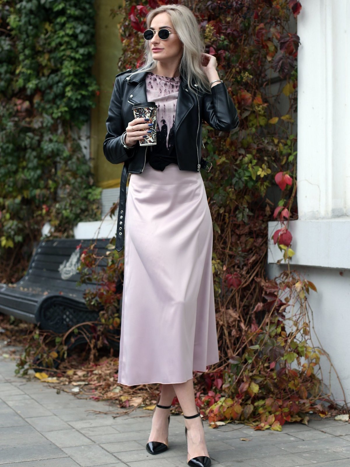 Юбка атлас миди