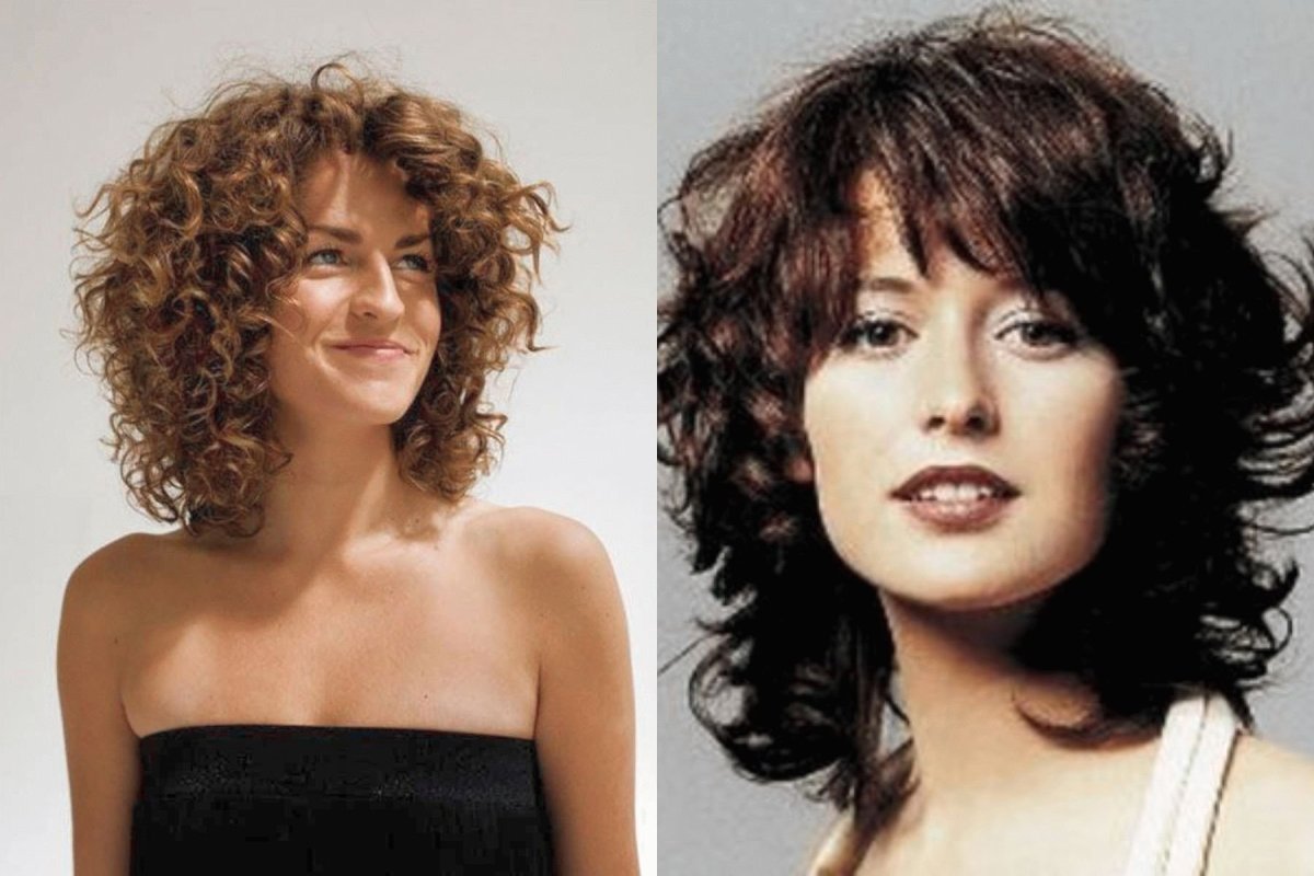 Аврора Каскад на вьющиеся волосы средней длины