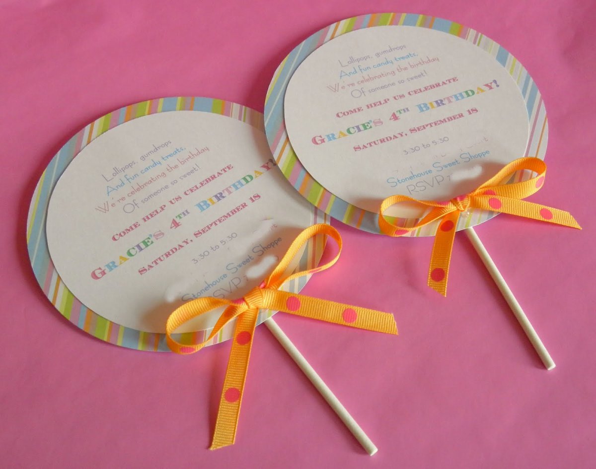 Необычные пригласительные на детский день рождения