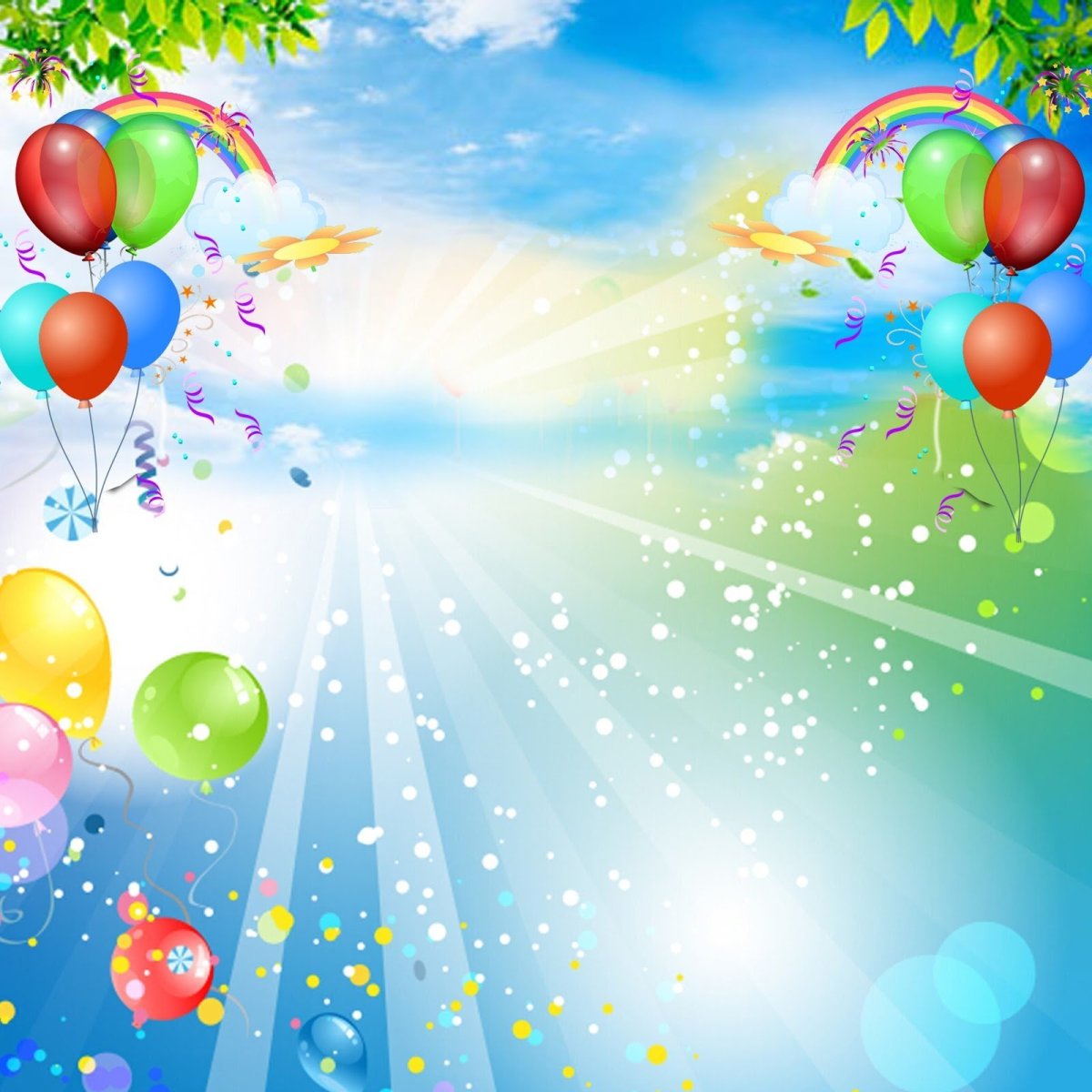 Фон красочный детский