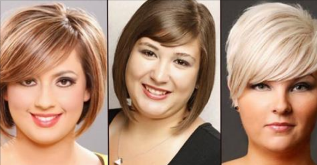 Прически для полного лица женские