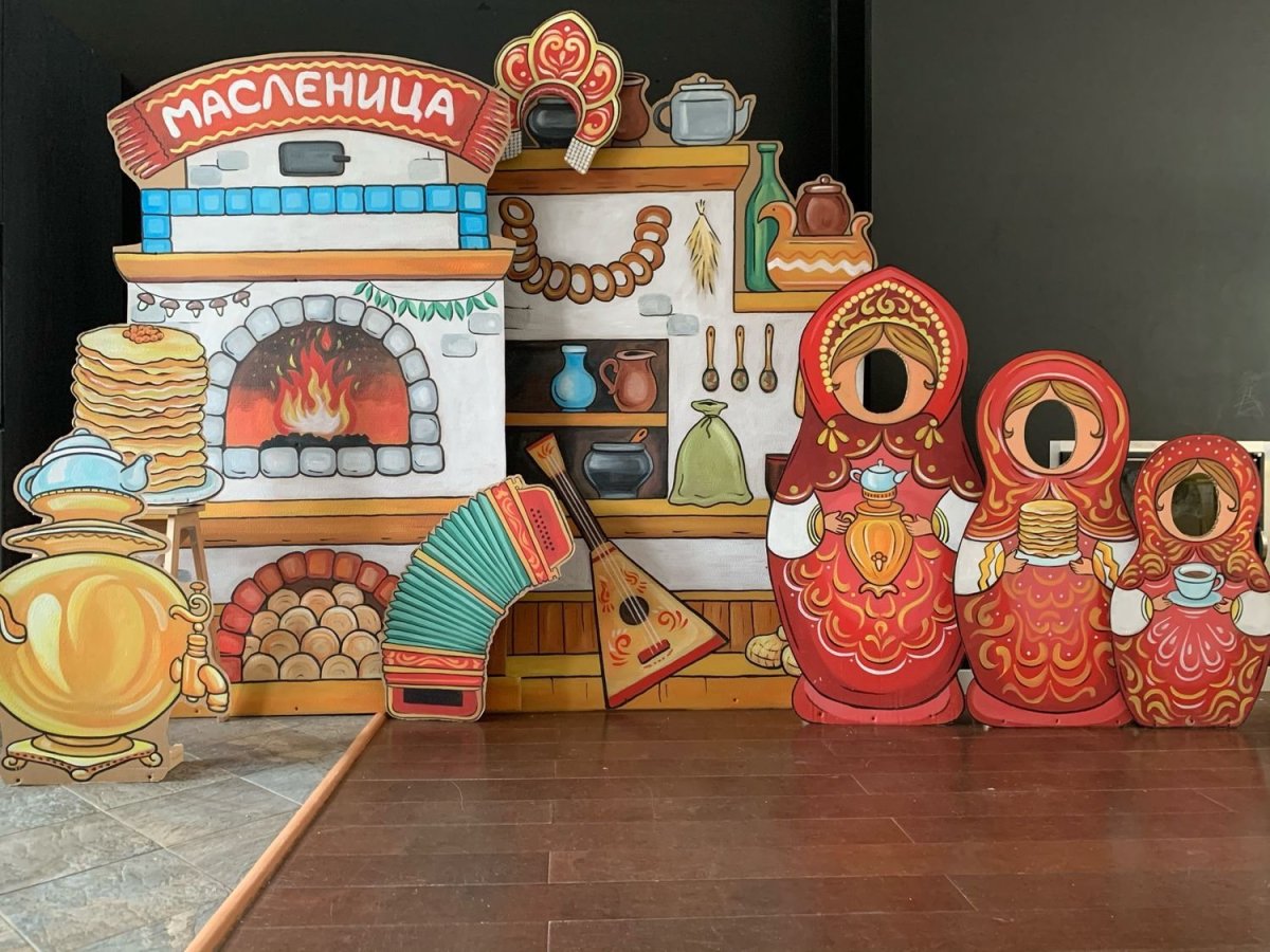 Декорации в русском народном стиле