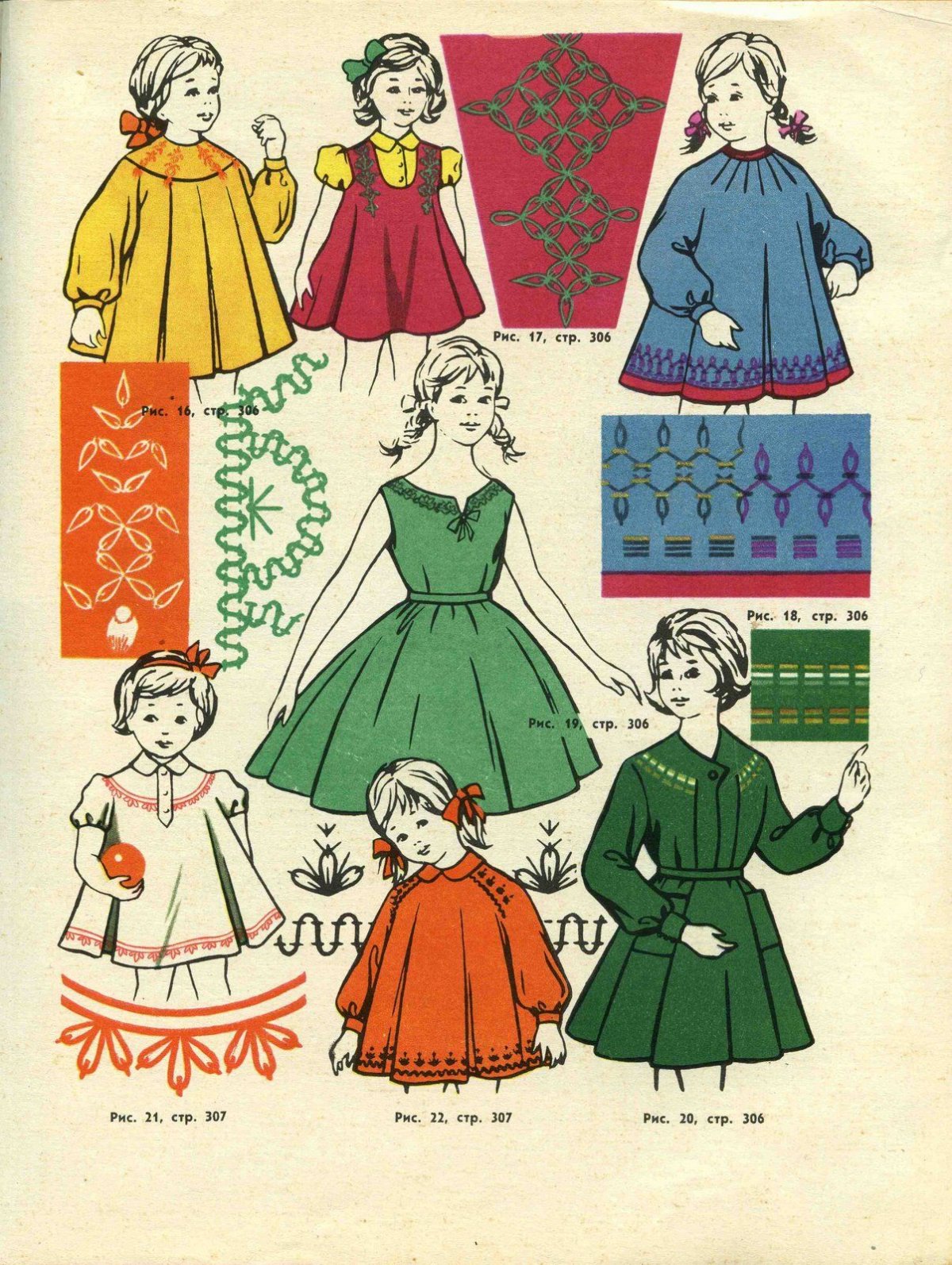 Детские платья сороковых годов