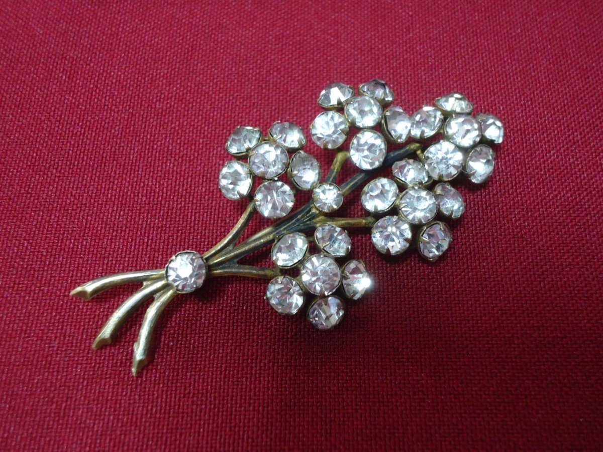 Брошь веточка 875 проба