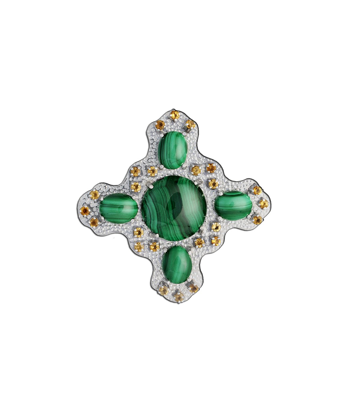 Серебряная брошь арт 04.02666 Пераскева купить по оптовой цене