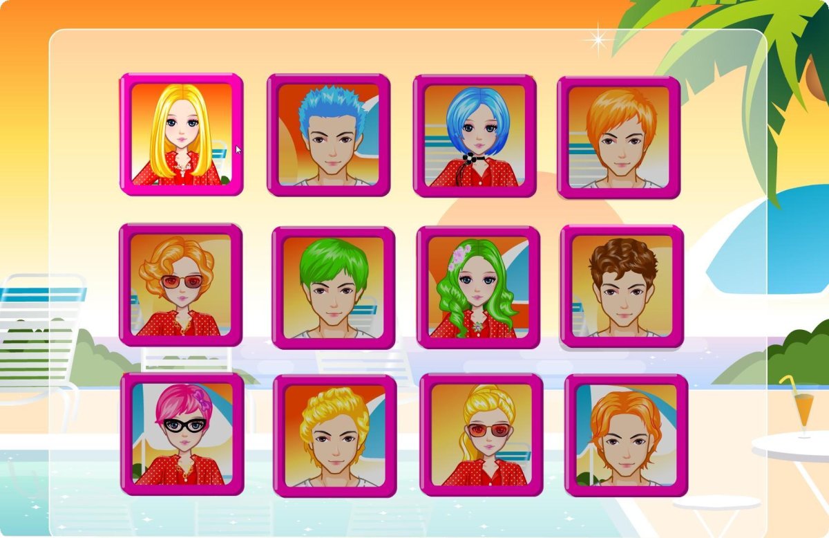 Картинка причесок в парикмахерскую для игры