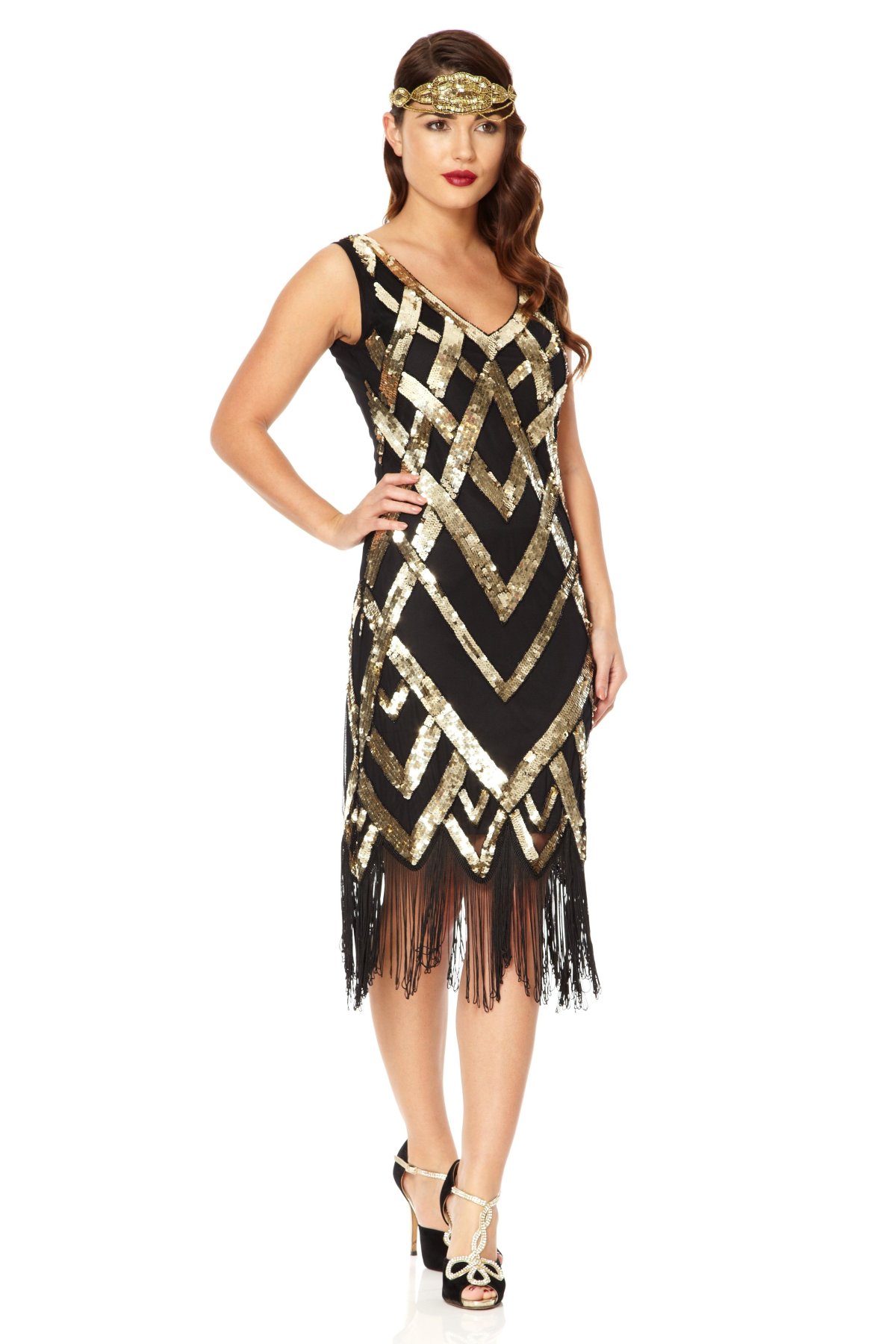 Гэтсби золотое платье