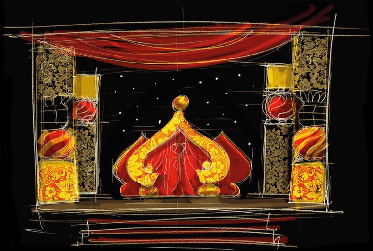 Аленький цветочек Сценография