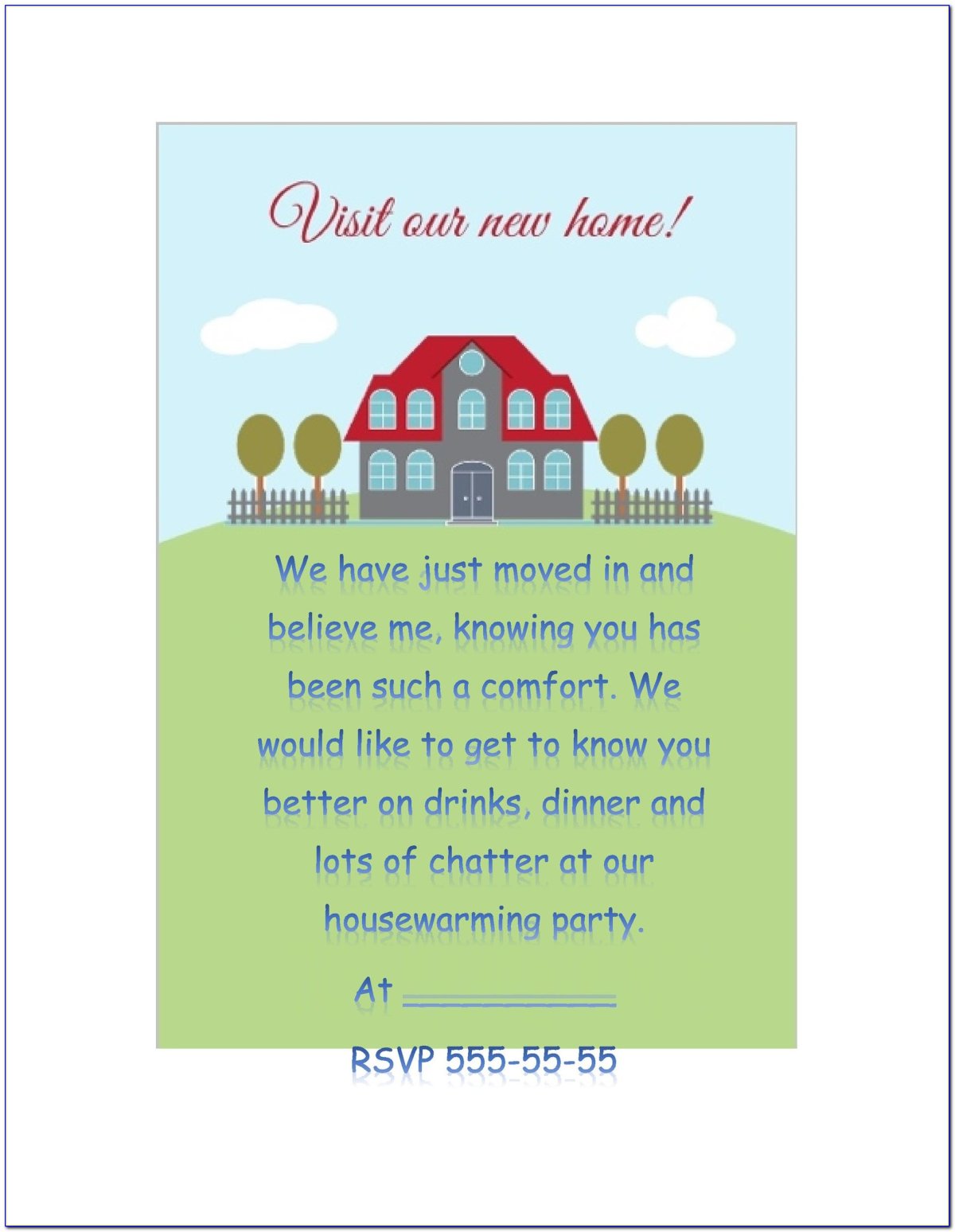 Приглашение на новоселье