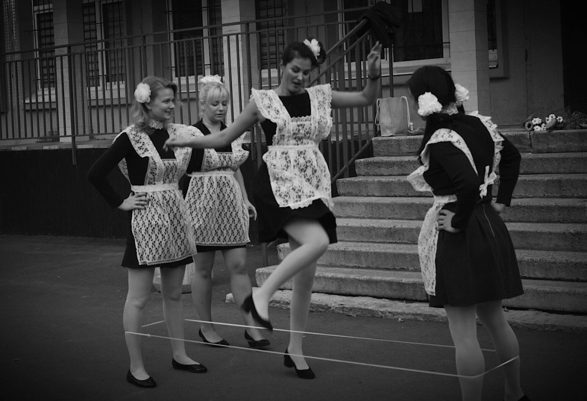 Советские школьницы