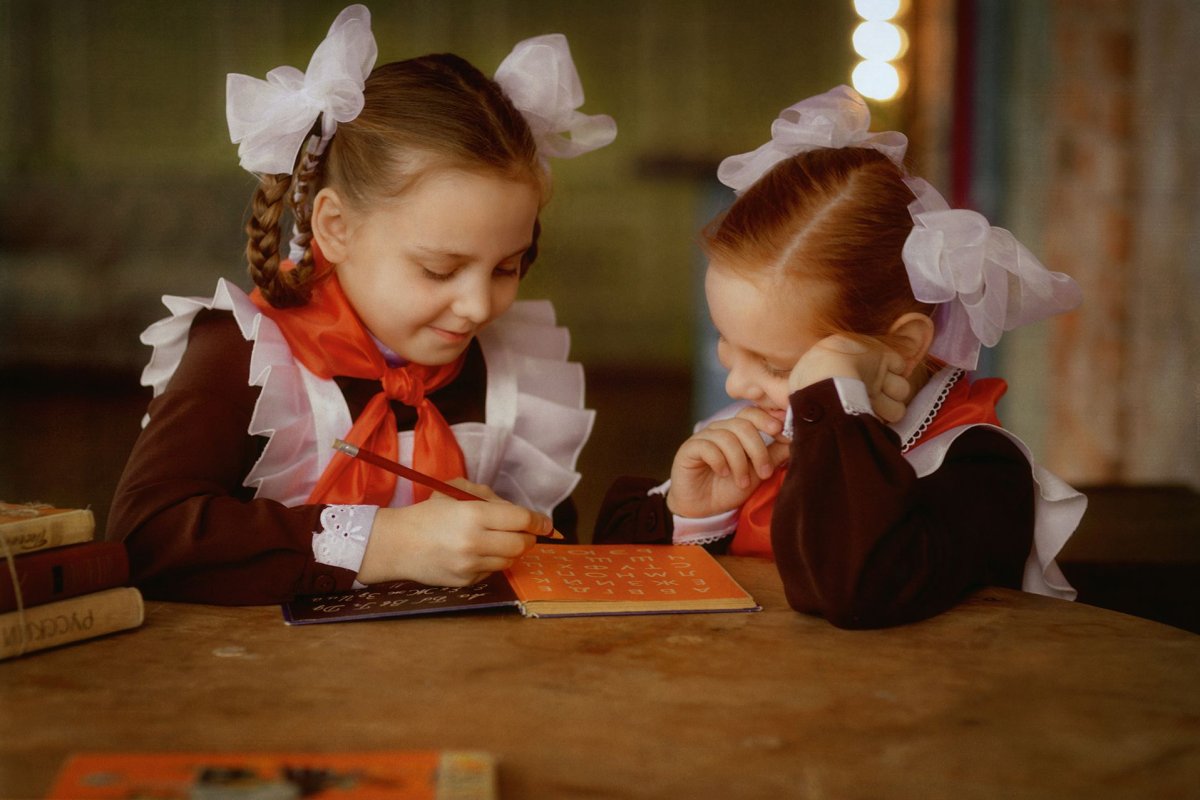 Советские школьники 1 сентября