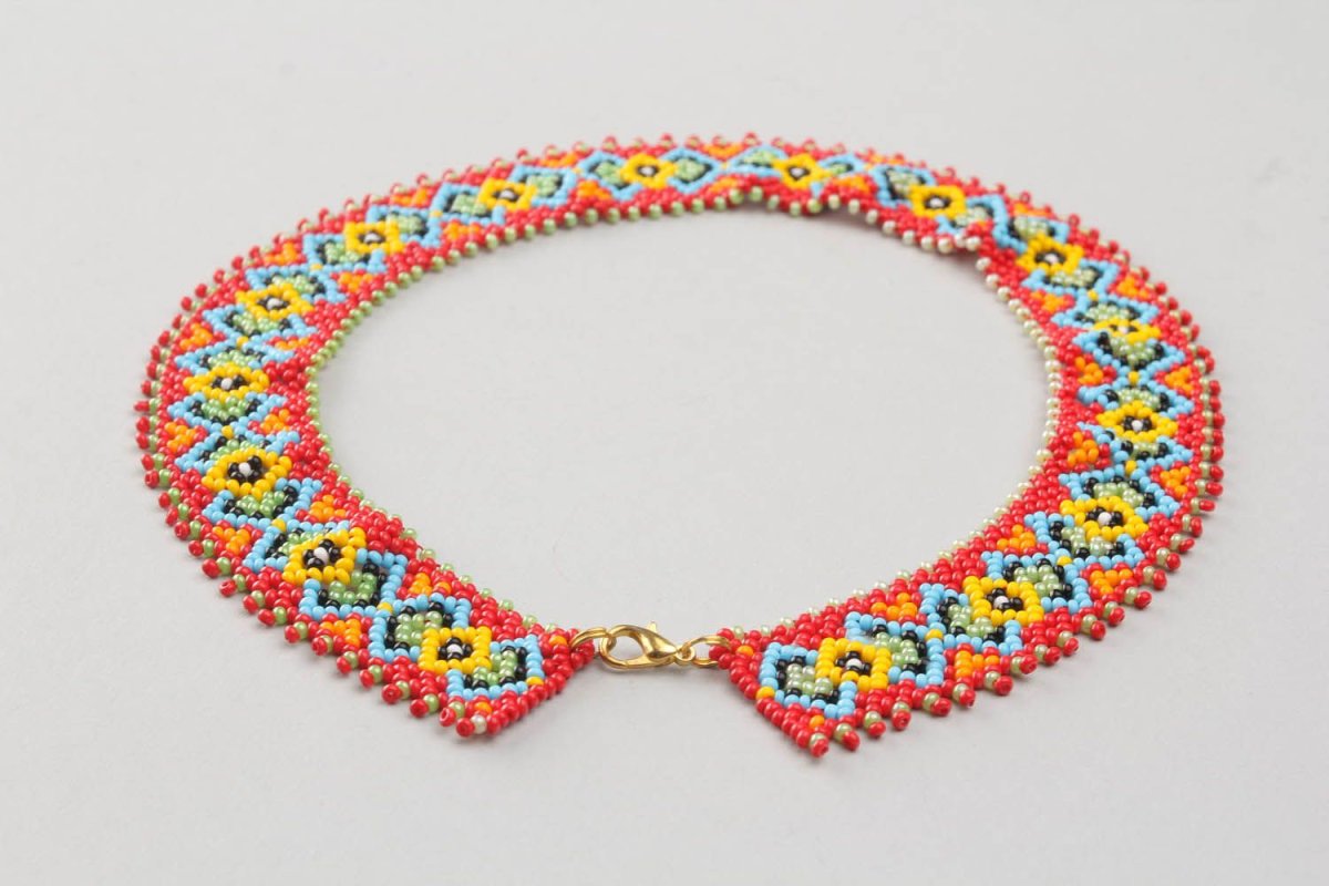 Колье с чувашским орнаментом