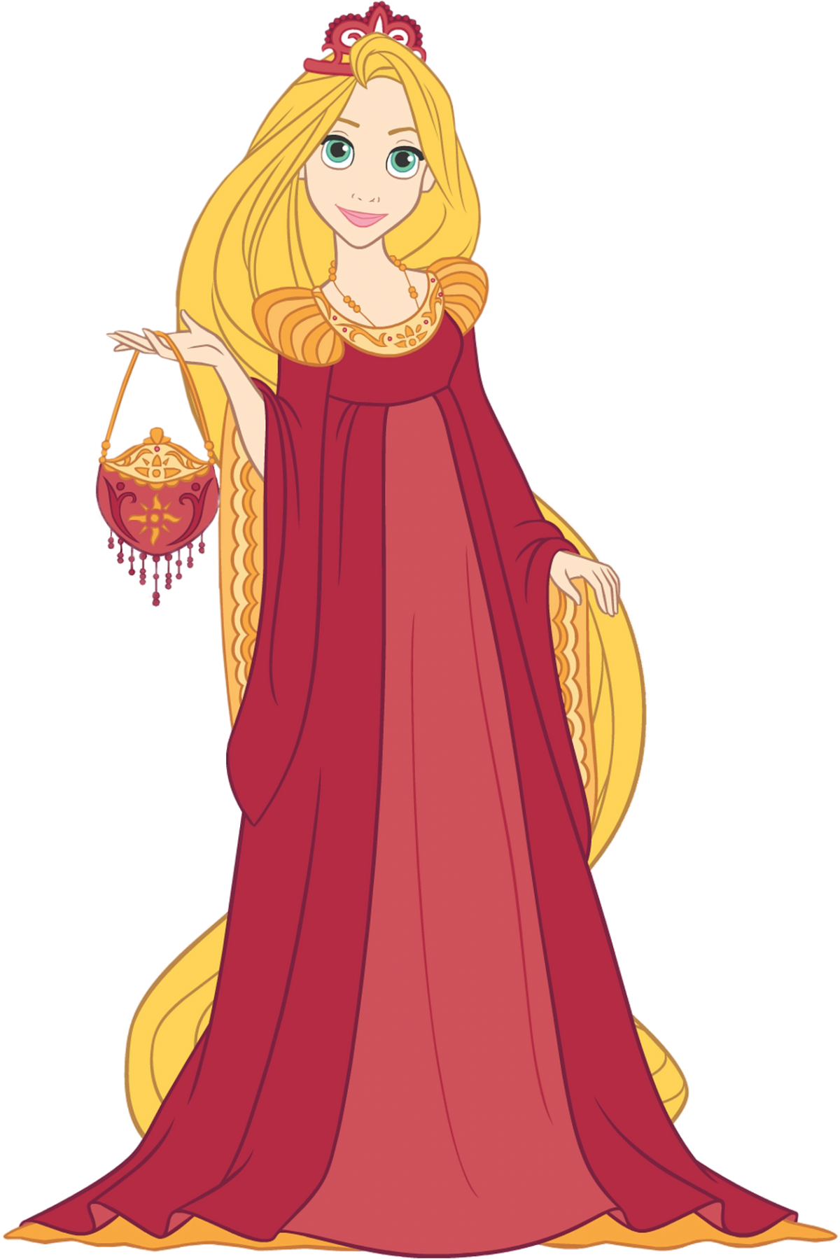 Дисней принцесса Рапунцель в платье