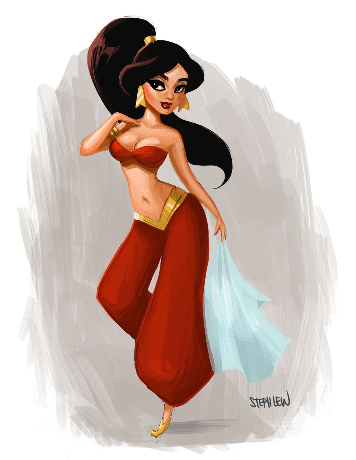 Жасмин принцесса Дисней в Красном