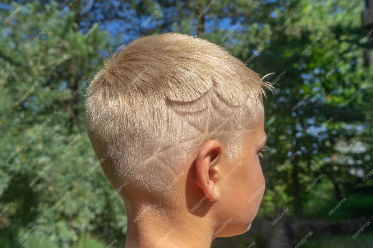 Стрижки для мальчиков 2022 с паутиной