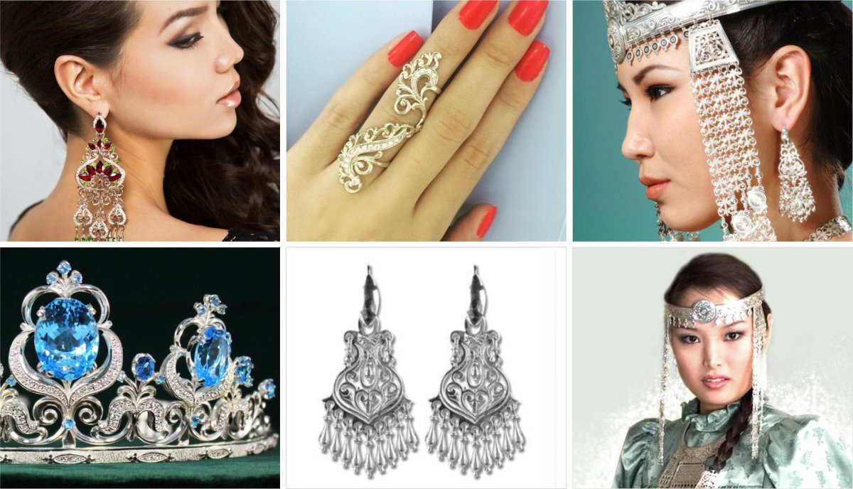 Якутские украшения из серебра Уран Саха