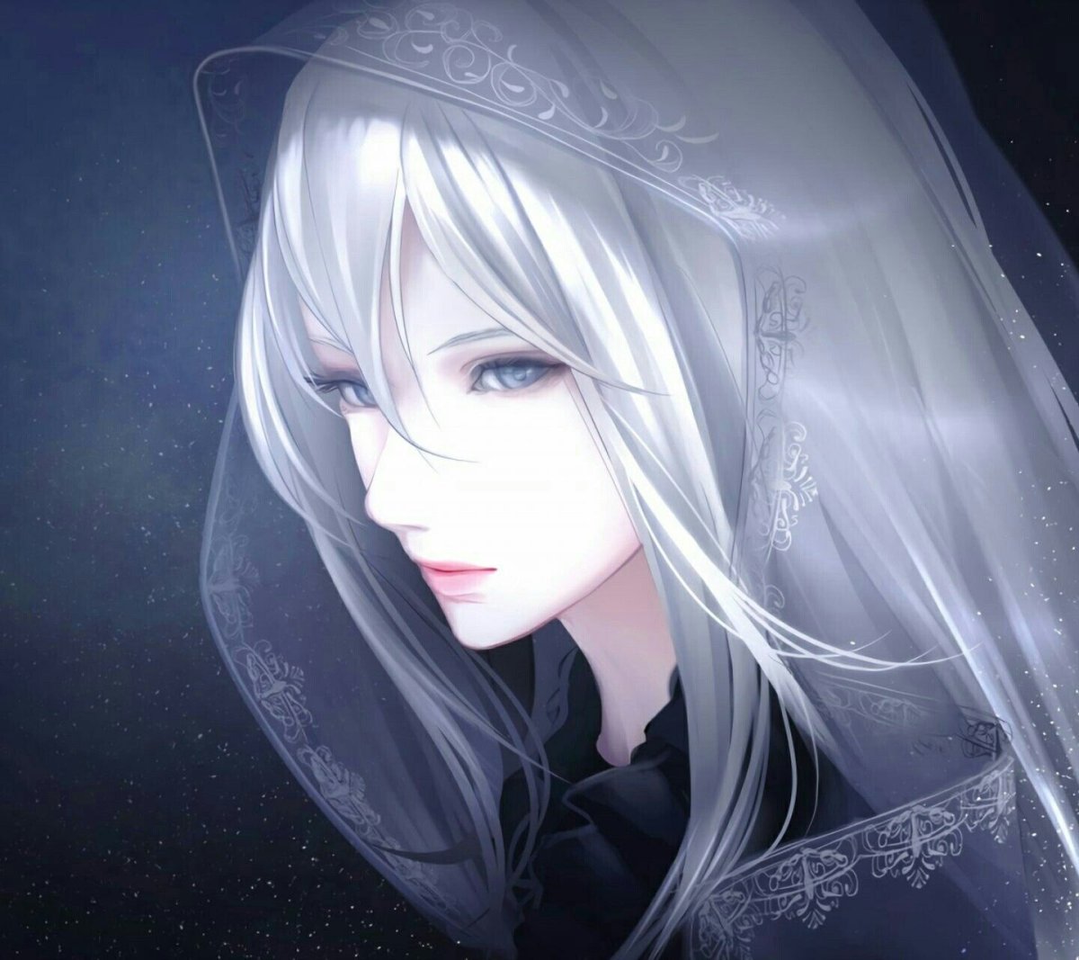 Девушка с пепельными волосами фэнтези