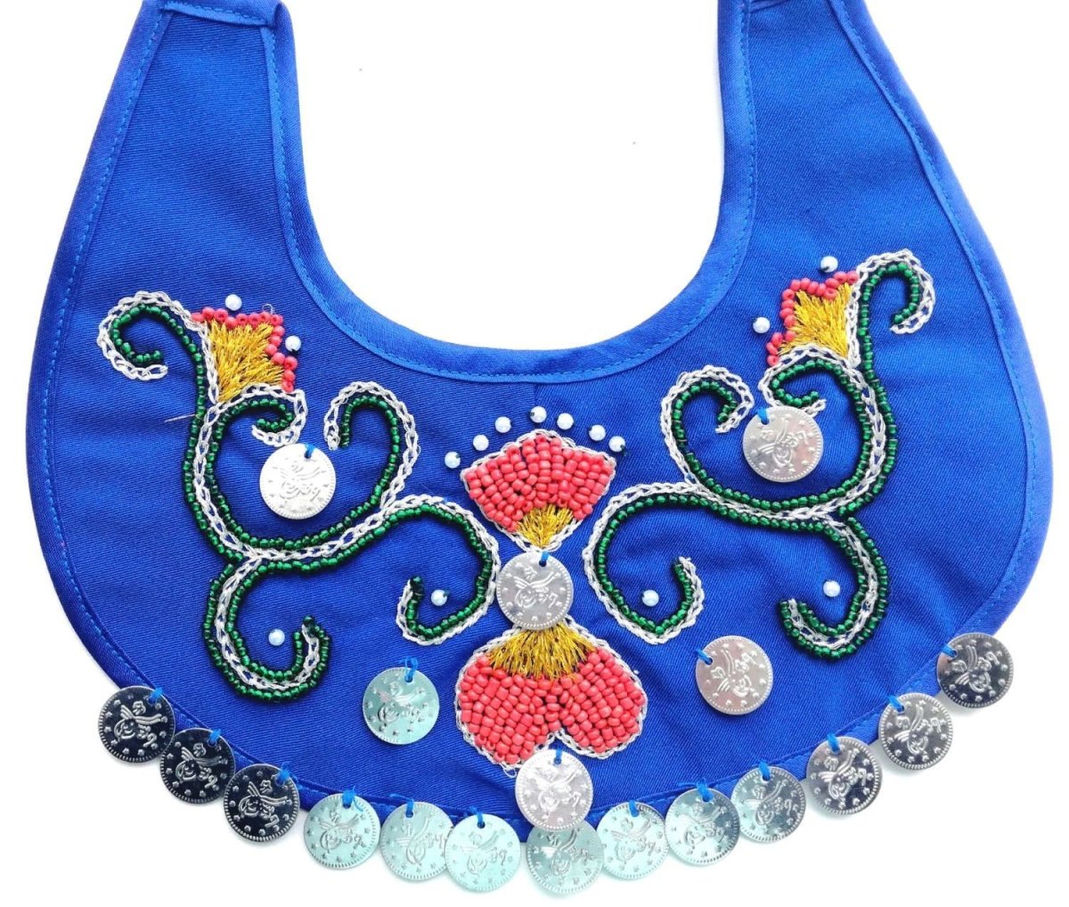 Башкирский национальный нагрудник тюбетейка