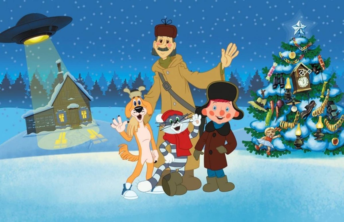 Герои Простоквашино дядя Федор зима