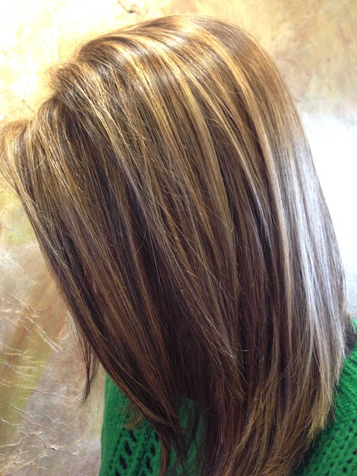 Мелирование краской на темные волосы