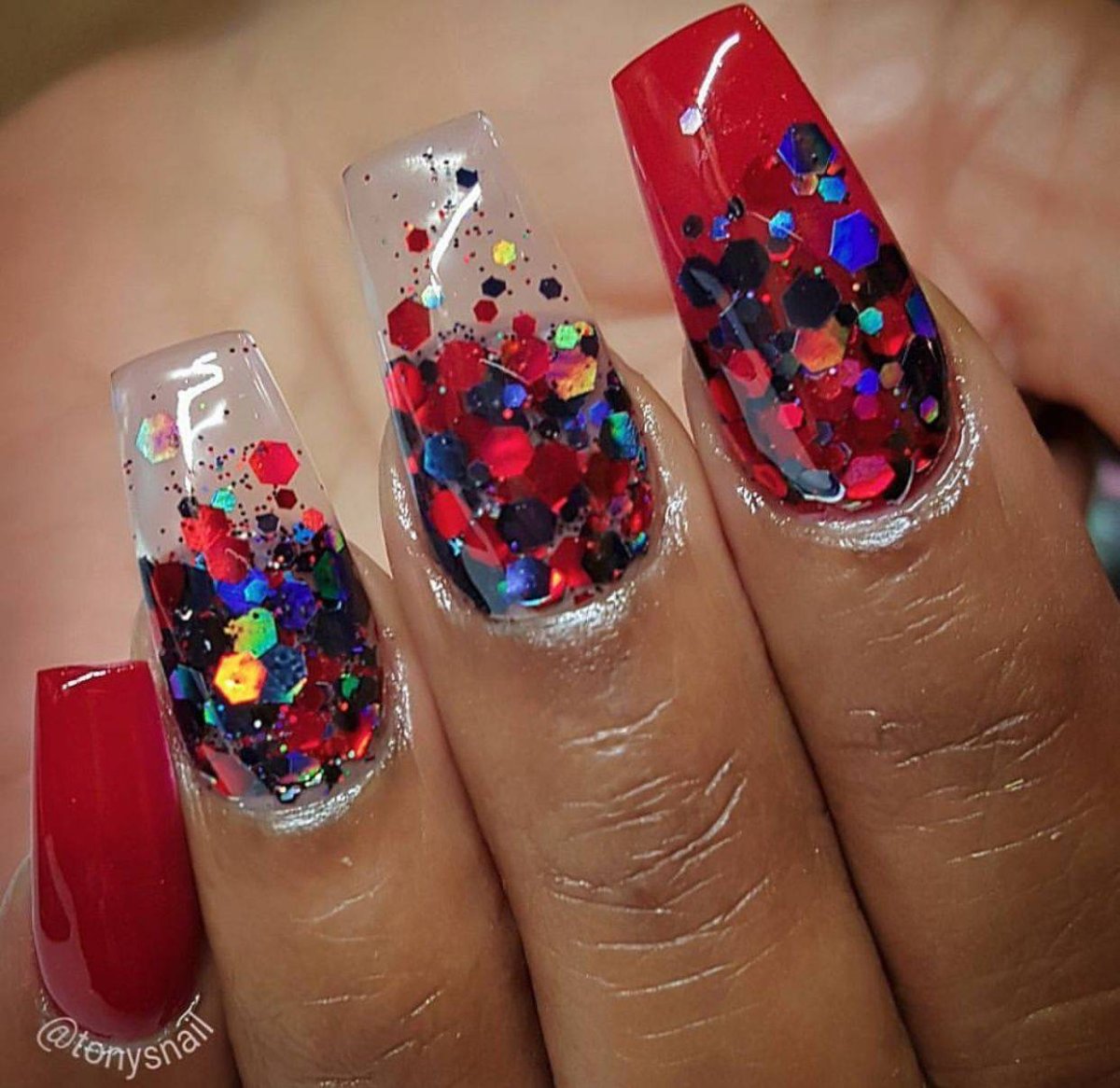 Маникюр аквариум