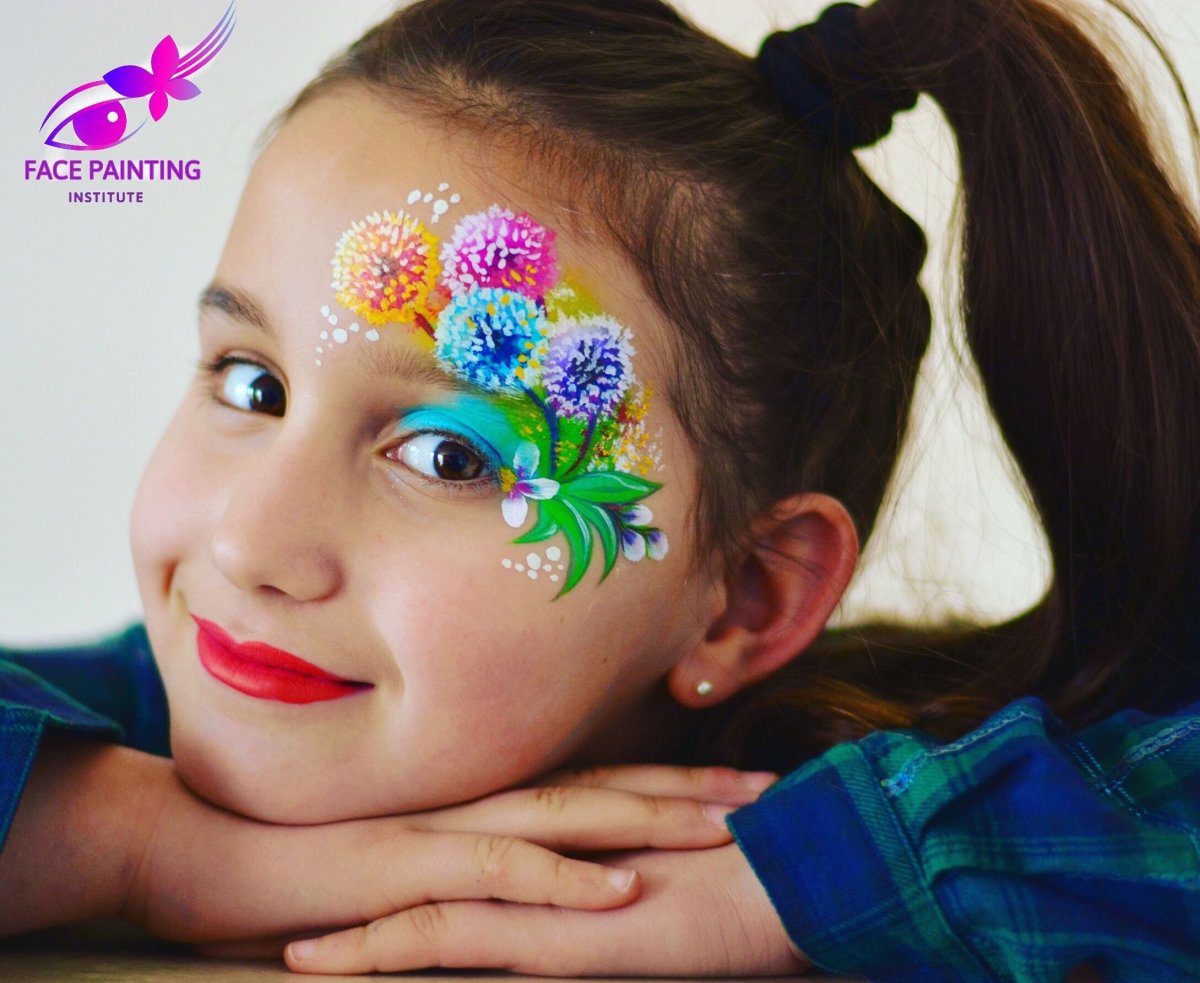 Аквагрим для детей цветочки