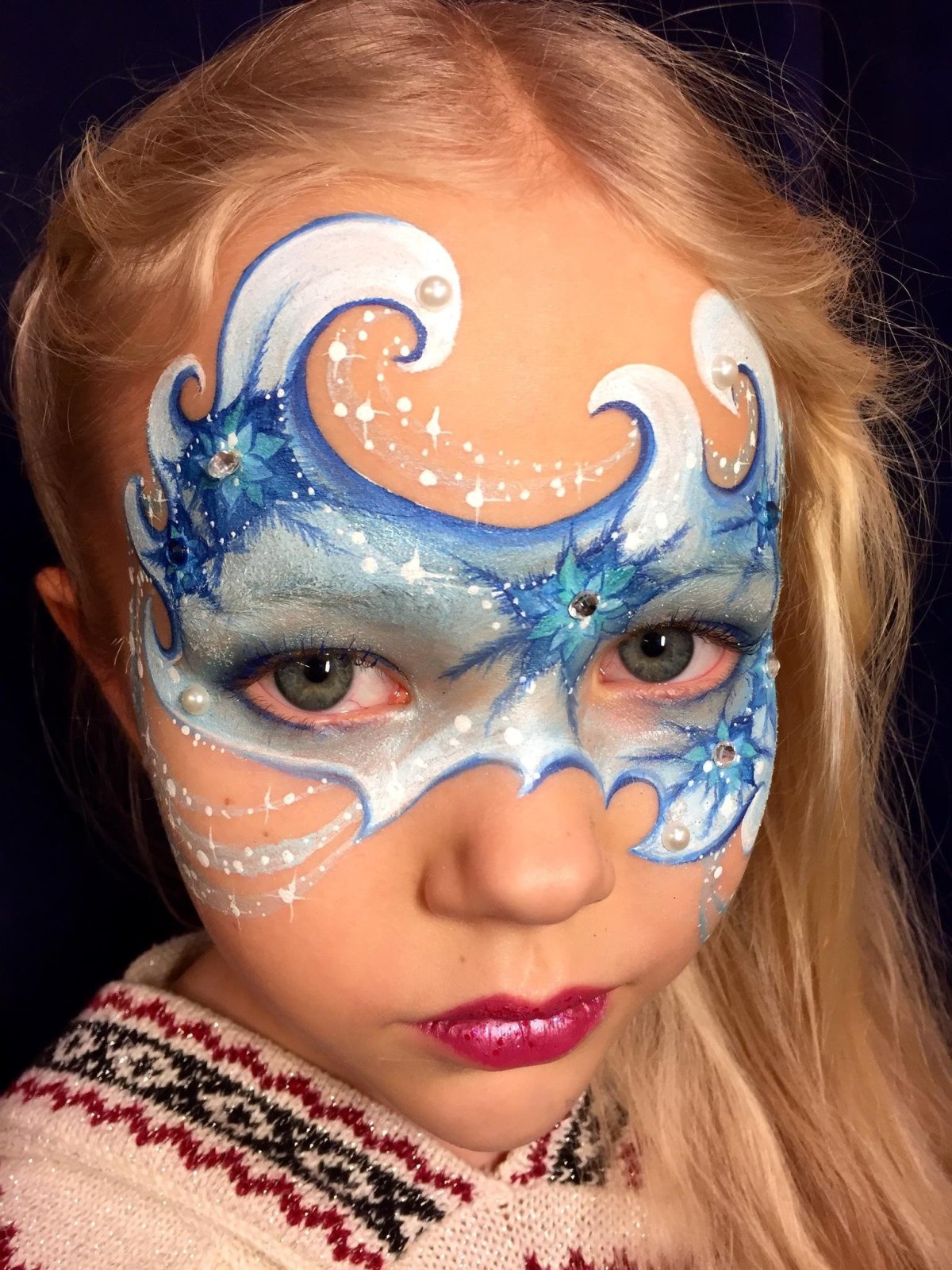 Грим на новый год для детей